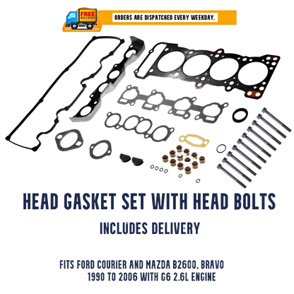 Ford Courier G6 Gasket Set with Bolts