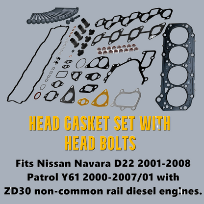 Nissan Navara Patrol ZD30 Non Common Rail Gasket Set