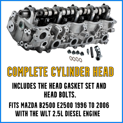 Mazda B2500 Complete Cylinder Head