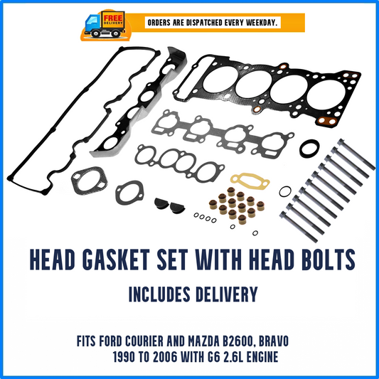Mazda B2600 G6 Cylinder Head Gasket Set with Bolts