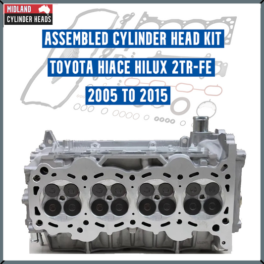 Toyota 2TR-FE cylinder head with head gasket set and head bolts, VCT on the inlet camshaft only-C