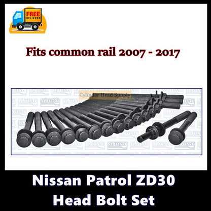 Nissan ZD30 Common Rail Cylinder Head Bolts - Supreme Head Supply