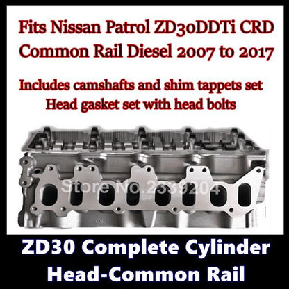 Patrol ZD30 Common Rail Complete Cylinder Head - Supreme Head Supply